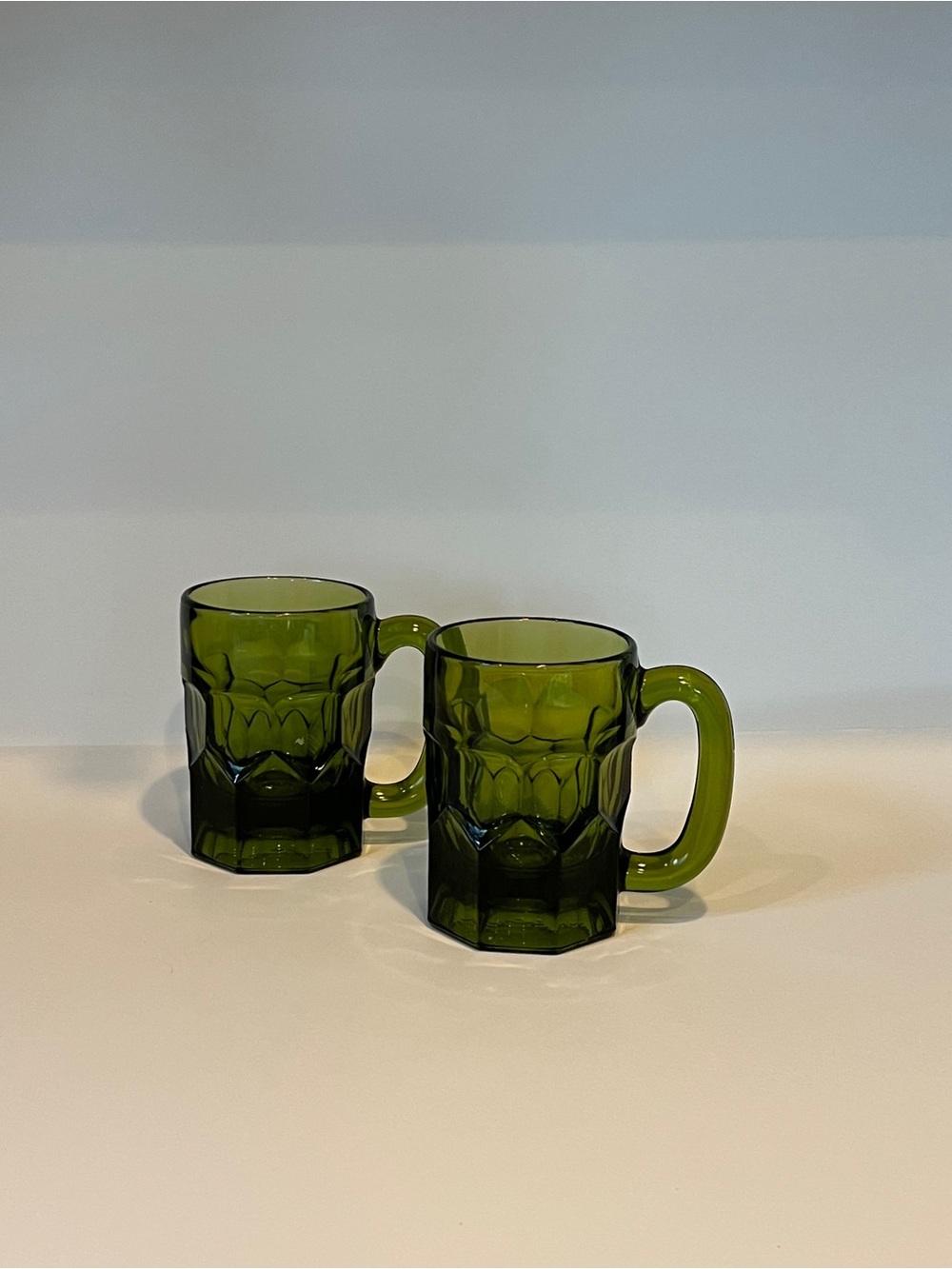 2 Anchor Hocking Georgian mugs
